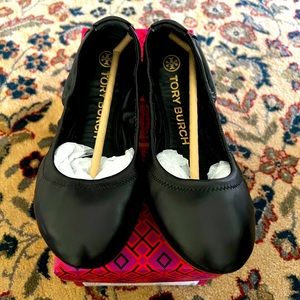 TB Eddie Ballet Flat in Perfect Black. Size 7.